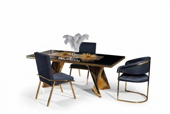 Ensemble de salle à manger Chaise Table 4 chaises Groupe 5 pièces Mobilier de groupe