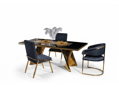 Ensemble de salle à manger Chaise Table 4 chaises Groupe 5 pièces Mobilier de groupe