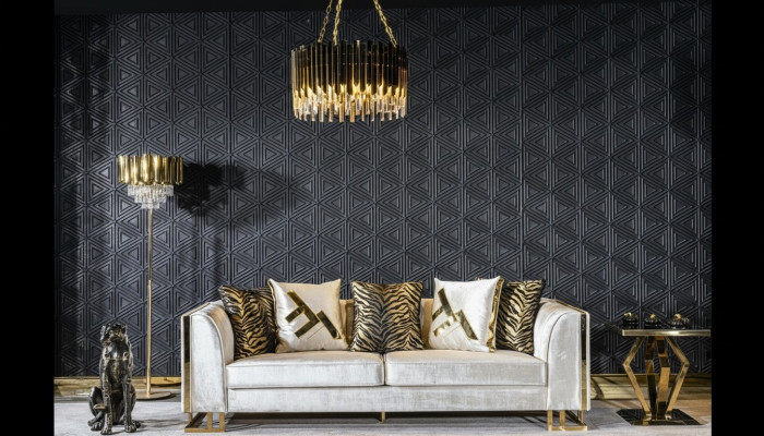 Canapé 3 Places Canapés Siège Conception Canapé Trois Places Mobilier de Luxe Style Moderne