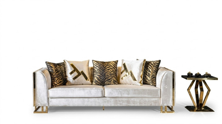 Canapé 3 Places Canapés Siège Conception Canapé Trois Places Mobilier de Luxe Style Moderne