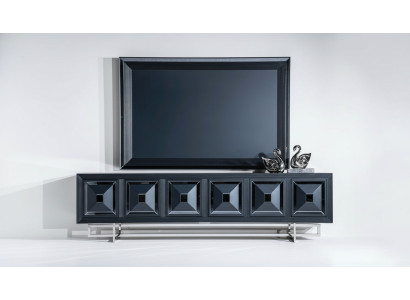 Salle de séjour TV Armoire TV Support de télévision Support de télévision Armoire Basseboard Nouveau Noir