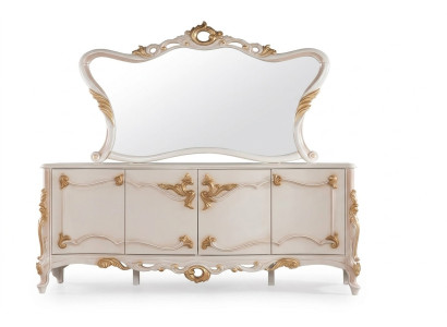 Bahut avec suite de miroir Ess Baroque Commodes en bois Commode en bois Armoire en bois neuve