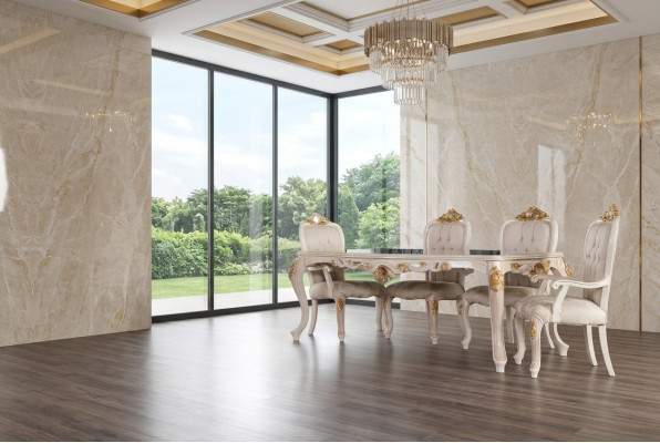 Salle à manger Table à manger Chaise Suite de luxe Chaise de salle à manger Table Tables Bois Groupe