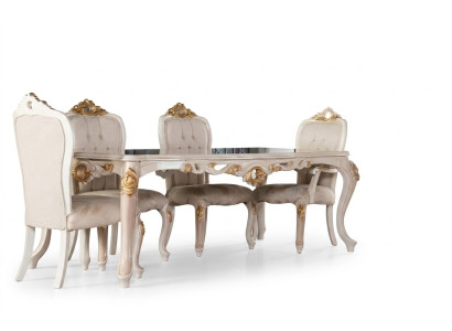 Définir des chaises Groupe Chaise de salle à manger Chaise Bois Salle à manger 4x Chaise Mobilier Style Lehn