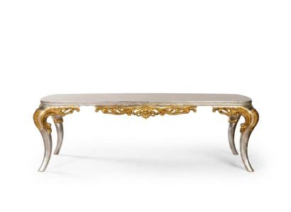 Table Table à manger Table de salle à manger Salle à manger Bois Tables Baroque Salle à manger Mobilier de luxe neuf