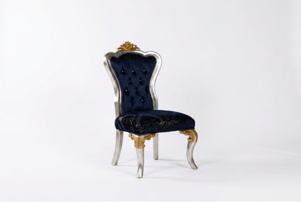 Chaise de salle à manger 1x Chaise Bois de luxe Style de salle à manger Baroque rococo Chaises neuves