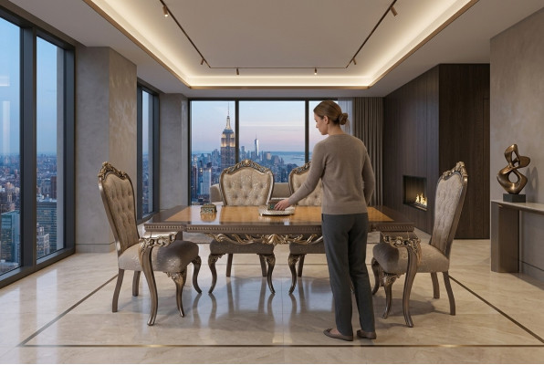 Salle à manger Table à manger Chaise Ensemble Groupe Suite Table Tables Suite De luxe 5 pièces.