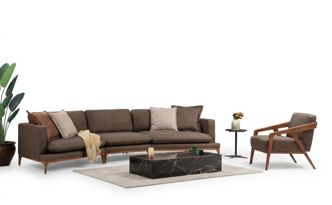 Ensemble de canapés Canapé d'angle Fauteuil Canapé Canapés d'angle Siège Luxe Places Canapé Suite Tissu Neuf