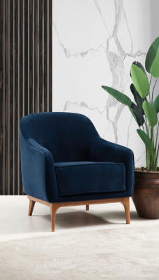 Luxury Fauteuil Seater Salon 1 Place Tissu Polyester Style Design Moderne Nouveau