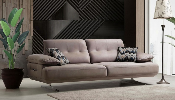 Meubles de style italien Canapé trois places Canapé rembourré Canapés de luxe Tissu textile