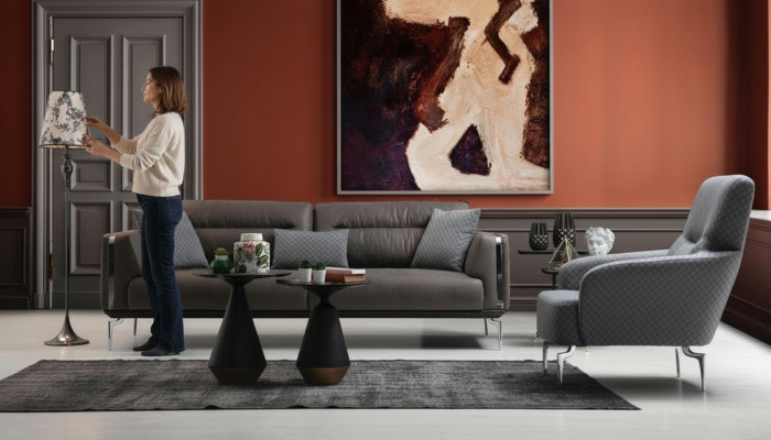 Ensemble de canapé de luxe Canapé Suite Canapés 3+1 places Fauteuil Moderne Polyester neuf