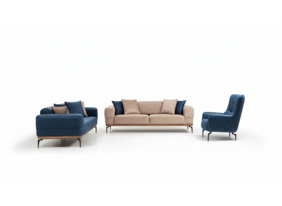Ensemble de canapé complet et salon, ensemble de meubles de canapé comprenant 3 sièges, un fauteuil et un canapé neuf.