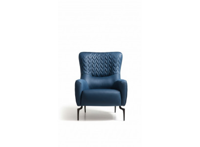 Fauteuil une place de luxe 1 place Siège rembourré Designer Textile Siège Tissu Moderne