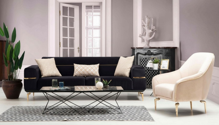 Sofa-Set Ensemble de canapés Canapés 3+1 Fauteuil Siège Meubles Tapisserie Canapés design