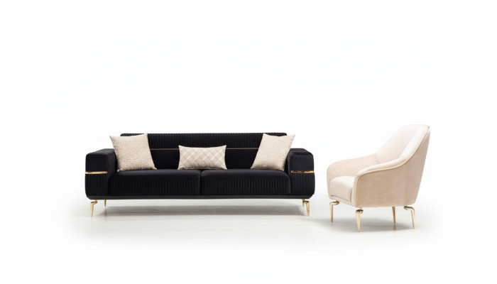 Sofa-Set Ensemble de canapés Canapés 3+1 Fauteuil Siège Meubles Tapisserie Canapés design