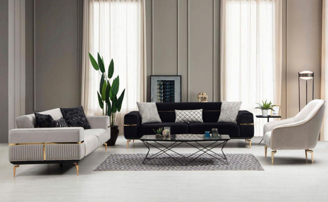 Fauteuil 1 place rembourré de luxe en textile design moderne