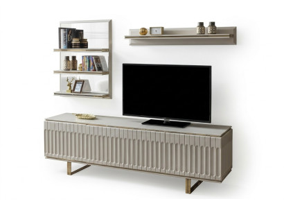 Meuble TV de luxe Salon Meuble TV Buffet Sideboard Commode Unité murale Moderne Nouveau