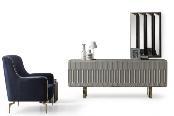 Suite Buffet Miroir Commode Armoire Armoire Designer Armoires de Luxe Ensembles de Tiroirs
