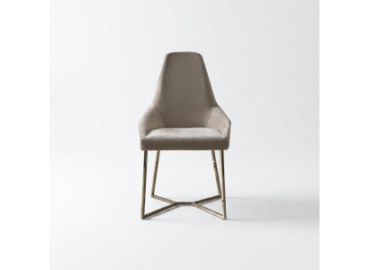 Fauteuil Chaise de salle à manger Luxe Beige Fauteuil Chaises Design Moderne Meubles
