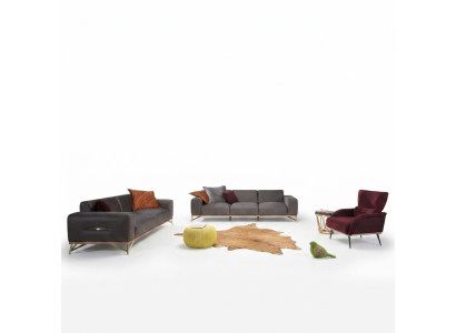 Ensemble de canapés Suite Canapé Fauteuil Canapés Complet Ensemble de canapés Ensemble de Canapé 3 Places Tissu