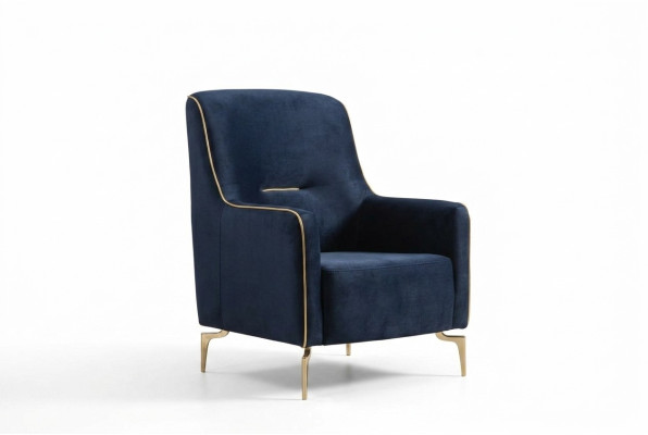 Fauteuil individuel 1 place Fauteuil club Tissu Chaise moderne Mobilier de salon Textile