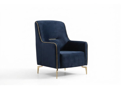 Fauteuil individuel 1 place Fauteuil club Tissu Chaise moderne Mobilier de salon Textile