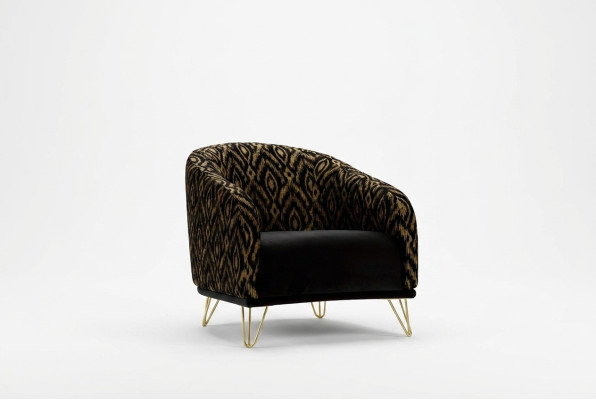 Fauteuil canapé Simple Seater Relax 1 Siège Fauteuil de club Tissu Moderne Salon Velours nouveau