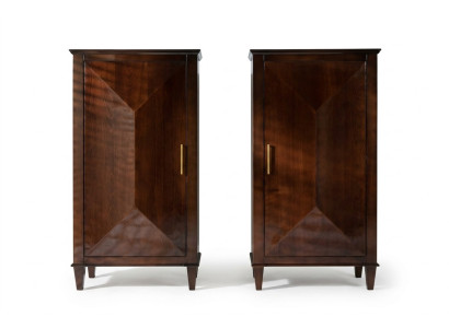 Armoire en bois de luxe classique Armoires Salon Marron Cabinet grand
