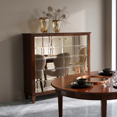 Bahut Commode Armoire Classique Armoires de Luxe Salon Classique Marron