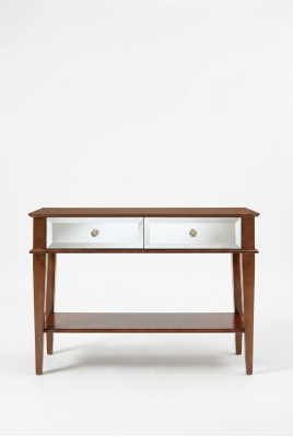 Console de table Table de console de chambre en bois de luxe classique Commode Marron nouveau