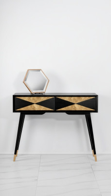 Table console Commode Table d'appoint Bois Moderne Luxe Design en or
