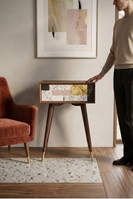 Console table = Table console Chest of drawers = Commode Side table = Table d'appoint Wood = Bois Modern = Moderne Luxury = Luxe Design = Design New = Nouveau