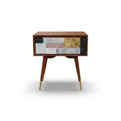 Table de chevet Tables de chevet Table d'appoint Design en bois Tables de chambre modernes