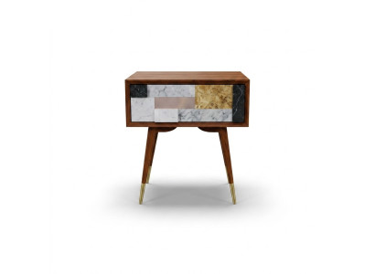 Table de chevet Tables de chevet Table d'appoint Design en bois Tables de chambre modernes