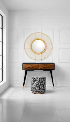 Console table Table Console Commode Table d'appoint Bois Moderne Luxe Marron Design