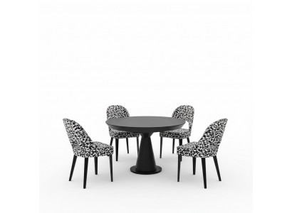 Chaise de salle à manger Chaise Fauteuil Place Assise 1 Place Fauteuil en tissu Moderne Salle à manger Bois