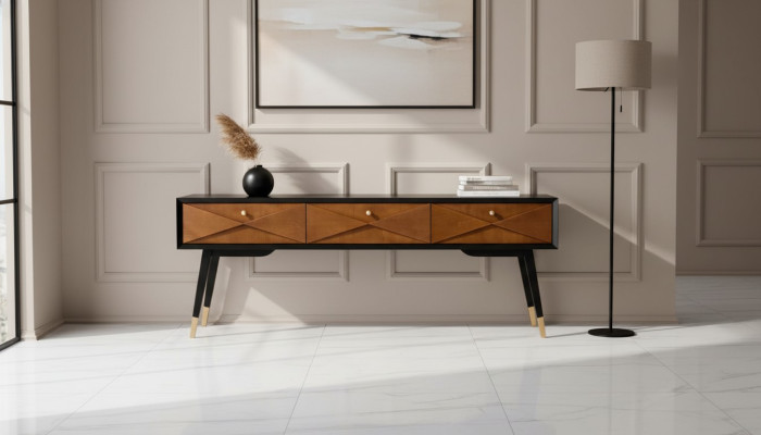 Console Table Table Console Commode Buffet Bois Moderne Luxe Brun Design Nouveau