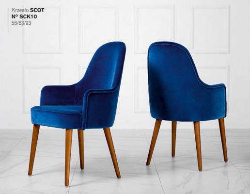 Salle à manger Chaise Chaise Fauteuil Siège 1 Place Fauteuil Club Tissu Bleu Salle à manger Bois
