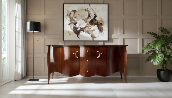 Buffet de haute qualité, commode de luxe, armoires, en bois, brun, neuf