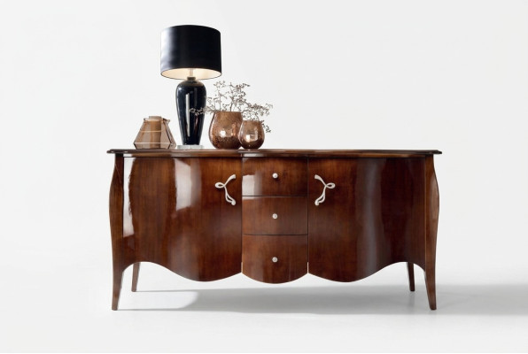 Buffet de haute qualité, commode de luxe, armoires, en bois, brun, neuf