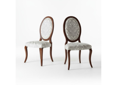 Chaise de salle à manger de luxe Chaise de cuisine Chaise de salle à manger Chaises de salle à manger Siège en tissu Bois Marron