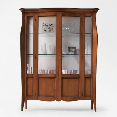 Vitrine Armoires Vitrines Armoire Bois Verre Meubles Salon Classique Buffet
