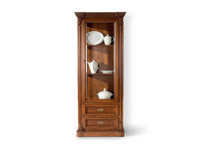 Vitrines Armoires Présentoirs Armoire en bois Mobilier de salon Classique Baroque Marron