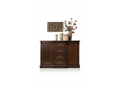 Commode Buffet Commodes Armoire Armoires Salon Bois Baroque Marron Mobilier
