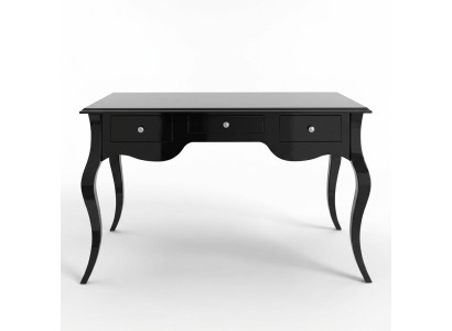 Bureau noir style bureau table bureaux baroque rococo tables en bois