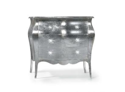 Commode Armoires Commodes bois Mobilier de luxe Chambre Classique Design Argent