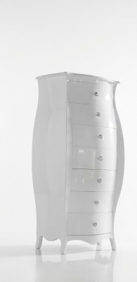 Armoire de luxe Commodes Armoires Commodes Bois Chambre Moderne Design Blanc Style Grand