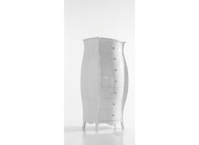 Armoire de luxe Commodes Armoires Commodes Bois Chambre Moderne Design Blanc Style Grand