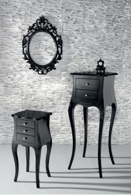 Table d'appoint Table basse Tables Salon de luxe Noire Table Meubles classiques