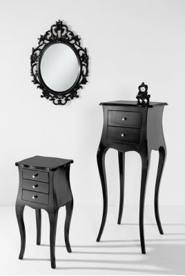 Table d'appoint Table basse Tables Salon de luxe Noire Table Meubles classiques